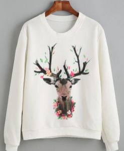 Deer Print Sweatshirt SR01