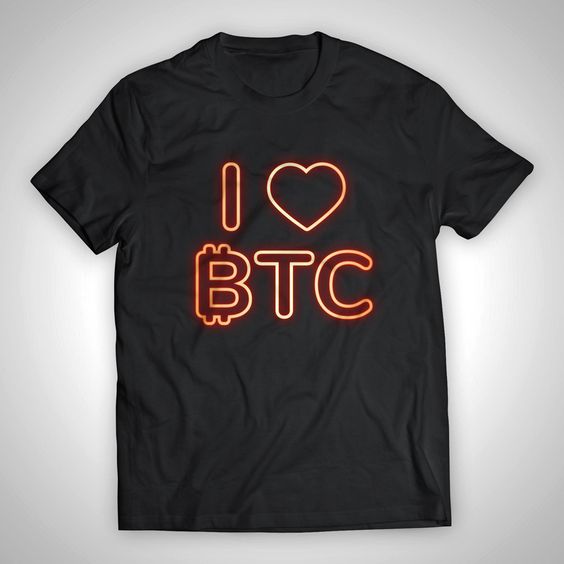 I Love Bitcoin T-Shirt ZK01
