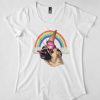 Ice Cream Rainbow Pug T-Shirt AD01