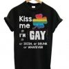 Irish LGBT Kiss Me T-Shirt EL01
