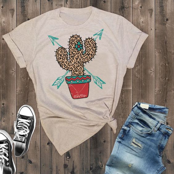 Leopard Cactus T-shirt FD01