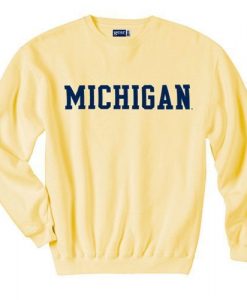 Michigan Butter Yellow Sweatshirt EC01