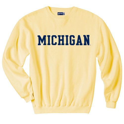 Michigan Butter Yellow Sweatshirt EC01
