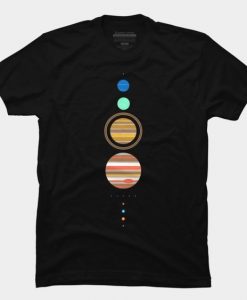 Minimal Solar System T-shirt EC01
