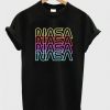 Nasa Font Neon T-Shirt SR01