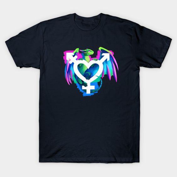 Polysexual Pride Dragon T-Shirt EL01