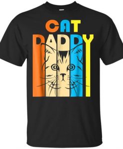 Retro Vintage Daddy Cat T-shirt ZK01