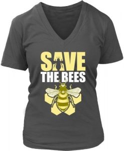 Save the Bees Women's V-Neck T-shirt FD01