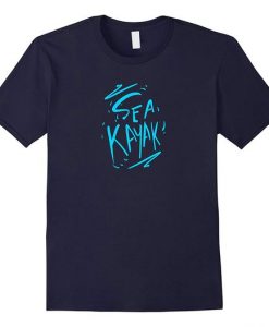 Sea Kayak Typography Canoe Lover Graphic Tshirt KH01