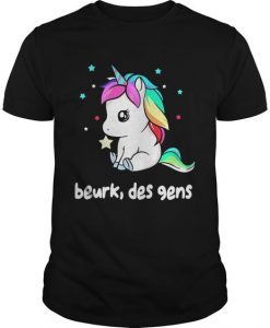 Unicorn Beurk Des Gens T-shirt ZK01