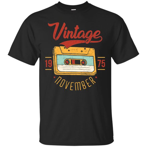 Vintage Retro November 1975 T-shirt FD01