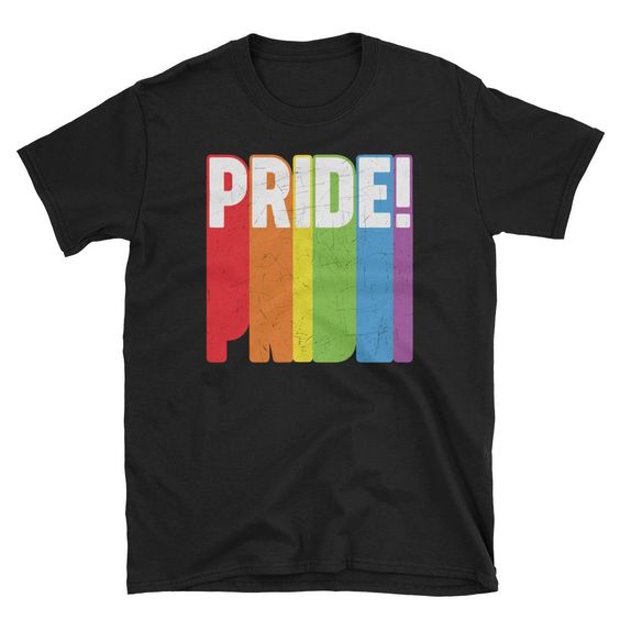Vintage Retro Pride Rainbw T-shirt FD01