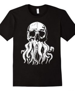Cthulhu Human Hybrid Skull T-Shirt DV01