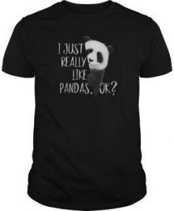 Cute Bear I Love Panda T-Shirt KH01
