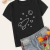 Rocket & Planet T-shirt ZK01