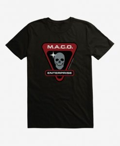 Star Trek Maco Enterprise Skull T-Shirt DV01