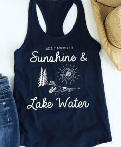 Sunshine And Lake Water Tank Top EL01