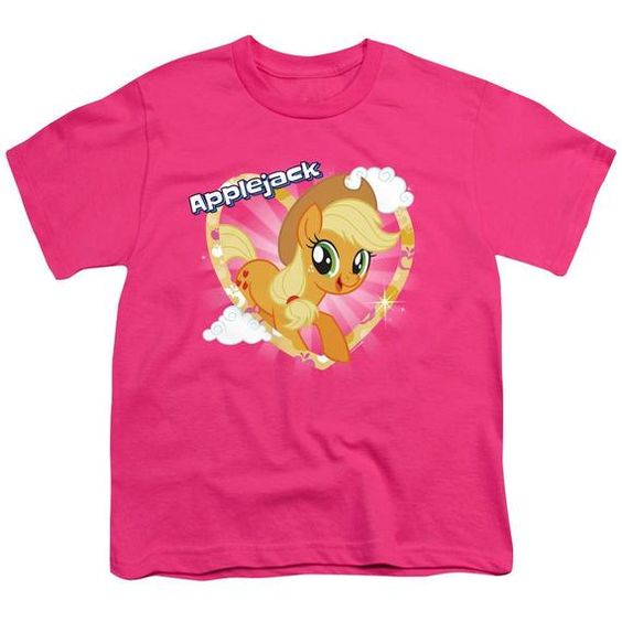 Applejack Kid's Hot Pink T-Shirts AI