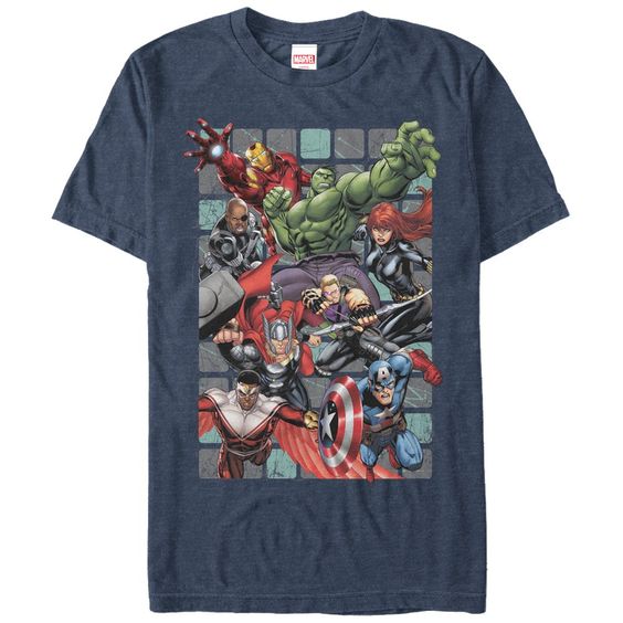Avengers Group Collage T-Shirt AV01