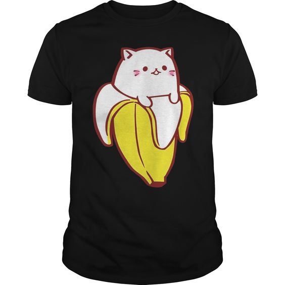Banana Funny Cat T Shirt EL