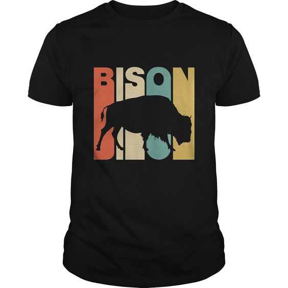 Bison Silhouette Vintage T-Shirt DV01