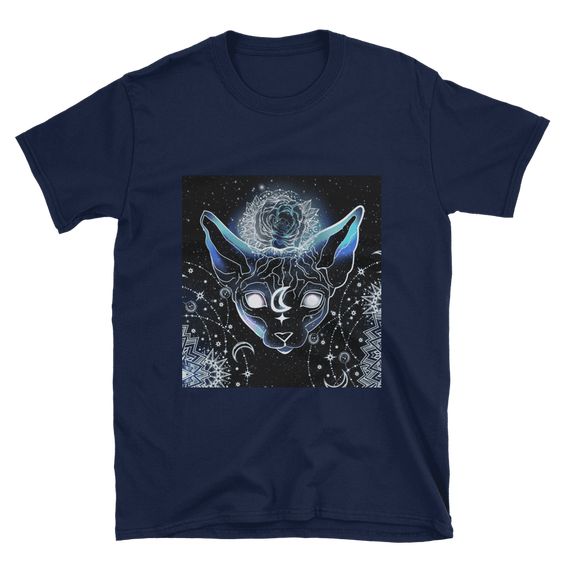 Celestial Space Sphynx Cat T-shirt EL