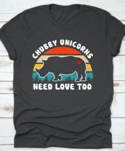 Chubby Unicorns Need Love Vintage T-Shirt DV01