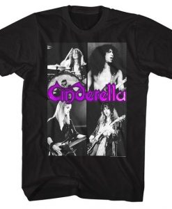 Cinderella Rock Band tall t-shirt ER01