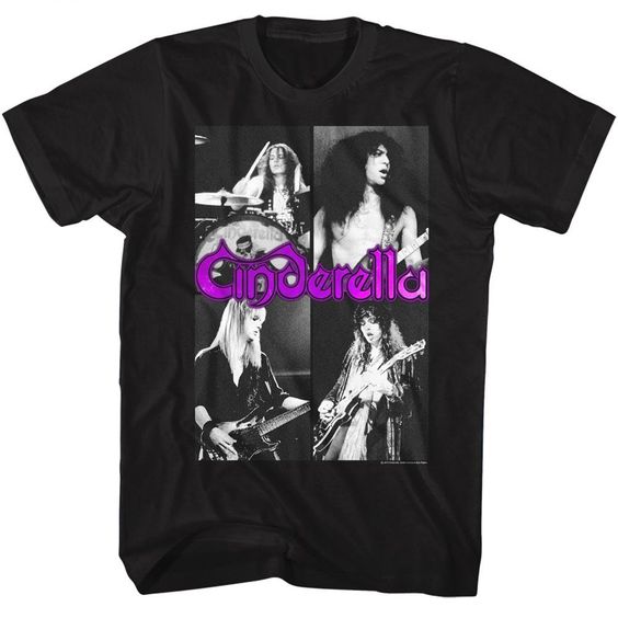 Cinderella Rock Band tall t-shirt ER01