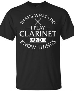 Clarinet Black Music T-Shirt DV01