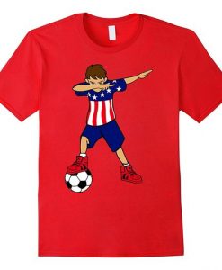 Dabbing Soccer Shirt American T-Shirt DV01