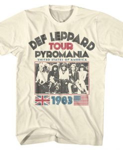 Def Leppard Men’s rock T-shirt ER01