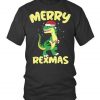 Dino Christmas T Shirt FD