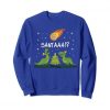 Dinosaur Meteor Santa Sweatshirt FD