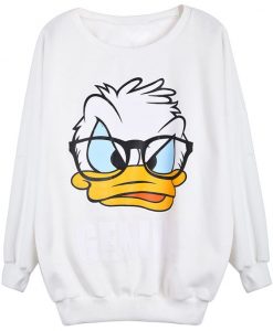 Donald Duck Print Sweatshirt AV30
