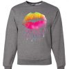 Dripping Neon Lips Sweatshirt AV01
