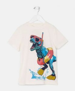 Ecru Dino Swim T-Shirt FD