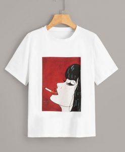 Figure Print T-Shirt AZ01