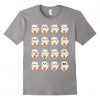 Fortune Cat Emoji Many Emotion T-Shirt DV