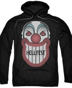 Hell Fest Clown Face Black HOODIE AV01