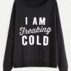 I Am Freaking Cold Sweatshirt VL30