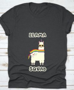 Llama Squad Alpaca Rainbow Carl Idea T-Shirt AV01
