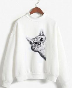 Long Sleeve Cat Sweatshirts EL