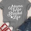 Mama Wife Blessed T-Shirt AZ