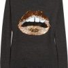 Markus Lupfer Lips sequined Sweatshirt AV01
