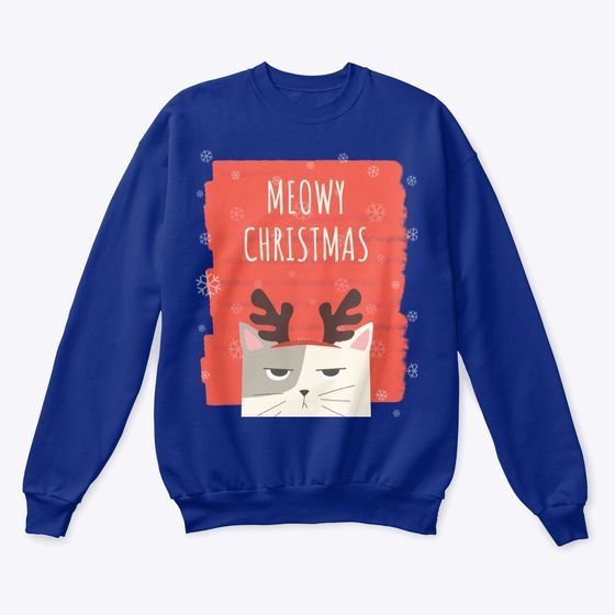 Meowy Christmas Sweatshirt EL