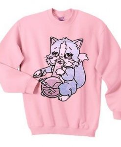 Pastel Bong Cat Sweatshirt EL