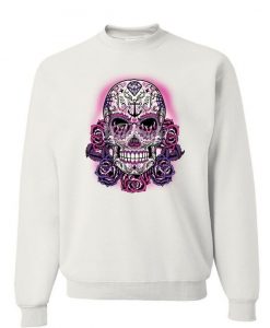 Pink Sugar Skull Sweatshirt VL01