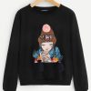 Pompom and Tassel Girl Sweatshirt AZ01