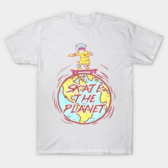 Skate The Planet Skateboard T-Shirt DV01